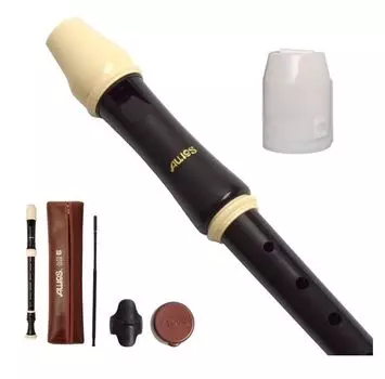 Toyama Musical Instruments AULOS Symphony Alto Recorder, Baroque Style, 509B(E) with Cap Set