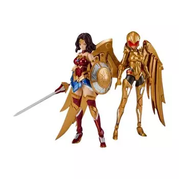 [ToyBase] Shokon Hime x DC 110 Wonder Woman 2-piece set (regular + gold armor) Movable Armored Beautiful Girl Assembly Plastic Model [Item]