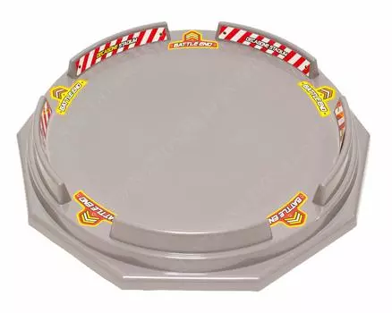 TOYMECA Decagon Stadium Super Large 65 см x 65 см x 8 см на 6 стадионов, (4 человека) серый