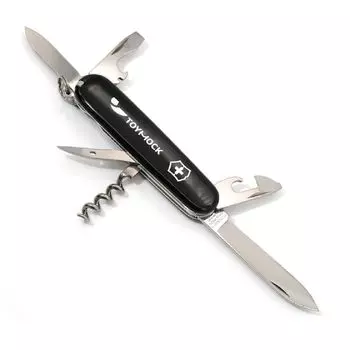 TOYMOCK Victorinox Collaboration Model 12 Functions Black Multi-Tool WOM-13-01