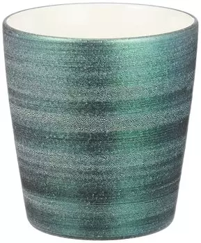 Toyo Ceramic Arita Ware Densaku Kiln Rock Glass Cup 330ml Armor Green Made in Japan Approx. Date Masamune
