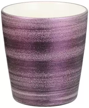Toyo Ceramic Arita Ware Densaku Kiln Rock Glass Cup 330ml Armor Purple Made in Japan Approx. Kenshin Uesugi