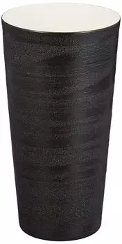 Toyo Ceramic Arita Ware Densaku Kiln Tumbler Small 400ml Armor Black Made in Japan Approx. Oda Nobunaga