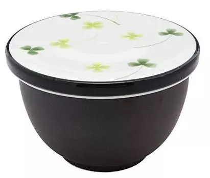 Toyo Ceramics Toyo Ceramics Y052-3 Arita Ware Ceramic Ohitsu Rice Storage Pair Microwave Safe Flat Lid Clover