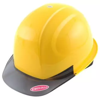 TOYO Hisashi Прозрачный шлем Light Wide Сделано в Японии No.370F-OT-S Желтый, Видимость, Безопасный,