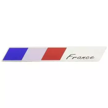 Toyo Mark Aluminum Emblem Diagonal France Sticker AE-22
