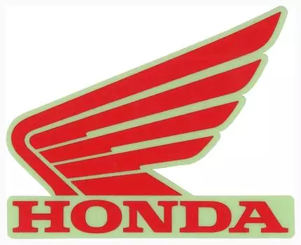 Toyo Mark HONDA Sticker Red 78x64(mm) R-318 Product size: 64mm x