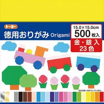 Toyo Origami Economical Origami 15cm square 23 colors 500 pieces 090205