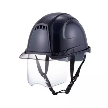 TOYO SAFETY Shield Helmet Venti Plus с пенополистиролом темно-синий/дымчатый/прозрачный No.391F-SC