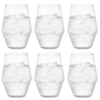 Toyo Sasaki B-21125CS Fino Tumbler, Dishwasher Safe, Made in Japan, Approx. 13.5 fl oz (400 ml), Set of 6