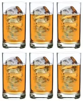 Toyo Sasaki Glass 05100HS Стакан, HS Стакан, 9,8 жидких унций (275 мл), Набор из 6 шт., День отца, Сделано в Японии, Можно мыть в посудомоечной машине, Небьющиеся, Tu