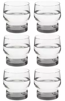 Toyo Sasaki Glass 08004HS-SS Tumbler, Father s Day, Black, 7.1 fl oz (210 ml), HS Stack, Made in Japan, Dishwasher Safe, Pack of 6
