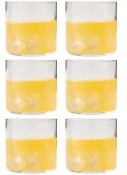 Toyo Sasaki Glass B-02181 Whiskey Glass, Rock Glass, Circle, 11.8 fl oz (320 ml), Pack of 6, Cup, Made in Japan, Dishwasher Safe