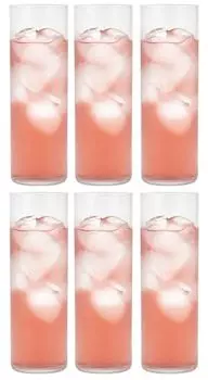 Toyo Sasaki Glass B-21213CS Zombie Glass, Silk Line, Dishwasher Safe, Made in Japan, 12.2 fl oz (360 ml), Set of 6