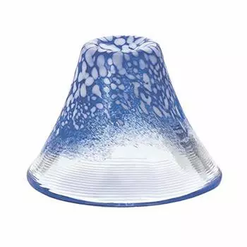 Toyo Sasaki Glass Cold Sake Glass, Blue, 1.2 fl oz (35 ml), Lucky Cup, Mt. Fuji, Made in Japan WA516
