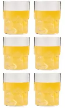 Toyo Sasaki Glass Fino Tumbler, 13.4 fl oz (390 ml), Set of 6, Dishwasher Safe, Made in Japan, Cup