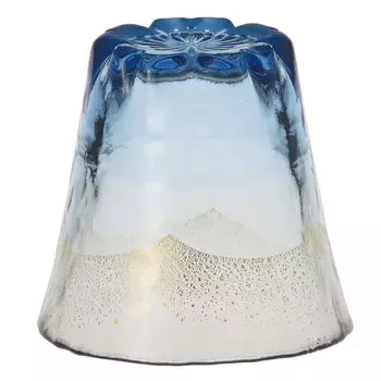 Toyo Sasaki Glass Japanese Glass On Fujimi Sakura Hot Water Shochu Glass Blue Gold Leaf 270ml Made in Japan Shochu Glass Glass Cup Glass Beer Glass