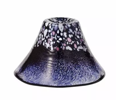 Toyo Sasaki Glass Lucky Cup Sakura Fuji Night Cherry Blossoms 45ml Made in Japan Sake Cup Sake Glass Cup Fuji Glass Cup Gift Present Present Respect