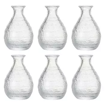 Toyo Sasaki Glass Sake Cup Tokkuri 190ml Set of 6 Made in Japan Katakuchi Katakuchi Bowl WA-167