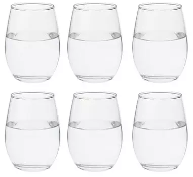 Toyo Sasaki Glass Sake Glass 200ml Set of 6 Made in Japan Dishwasher Safe Sake Cup Ochoko Sake Glass Commercial Glass B-00312
