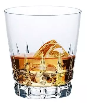 Toyo Sasaki Glass T-20113HS-C704 Стакан для виски, Rock Glass, граненое стекло, 10,1 жидких унций (315 мл), Ударопрочный, чашка, сделано в Японии, можно мыть в посудомоечной машине