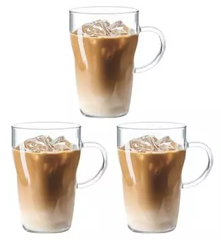 Toyo Sasaki Glass TH-402-JAN Heat Resistant Mug, 15.2 fl oz (430 ml), Heat Resistant Mug, Made in Japan, Dishwasher Safe, Set of