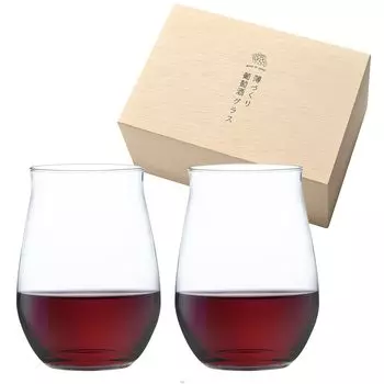 Toyo Sasaki Glass Thin Wine Glass Set 415ml Made in Japan Dishwasher Safe Unbreakable Wine Glass Glass Red Wine White Wine Thin Gift Present Present