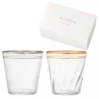 Toyo Sasaki Glass Tumbler Glass BENEDIRE Pair Tumbler Eterna 350ml Made in Japan Glass Cup Gift Present Present G098-T266
