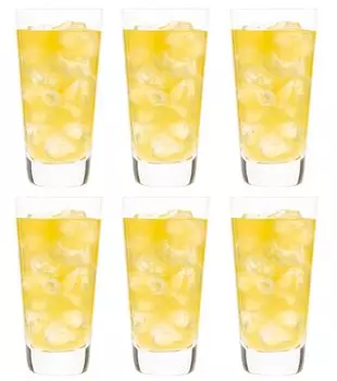 Toyo Sasaki Glass Tumbler Glass New Conical Tumbler 310ml Set of 6 Made in Japan Dishwasher Safe Unbreakable Glass Cup Juice Glass Beer Glass Highball