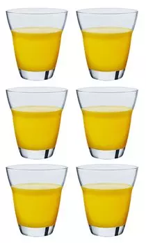 Toyo Sasaki Glass Tumbler Glass Soft Drink Tumbler 220ml Set of 6 Made in Japan Dishwasher Safe Shatter Resistant Glass Cup Glass Cup Coffee Glass