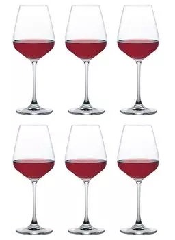 Toyo Sasaki Glass Wine Glass DESIRE Universal 420ml Set of 6 Dishwasher Safe Unbreakable Glass Red Wine White Wine Thin Commercial Glass RN-13280CS