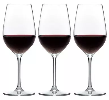 Toyo Sasaki Glass Wine Glass DIAMANT Wine 365ml Set of 3 Dishwasher Safe Unbreakable Good Design Award Glass Red Wine White Wine RN-11236CS-JAN-P винный