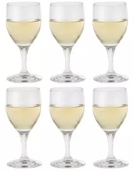 Toyo Sasaki Glass Wine Glass New Spur Wine 195ml Set of 6 Made in Japan Dishwasher Safe Glass Red Wine White Wine Commercial Glass 32035