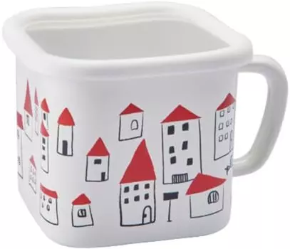 Toyohoro YJ-823 Prunes Enameled Multi Square Pot, Clean, Long Lasting, Convenient, Made in Japan