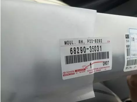 TOYOTA 03-09 4Runner Liftgate Tailgate-Belt Weatherstrip Seal OEM