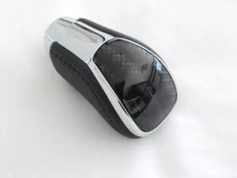 Toyota 210 Series Crown Athlete Genuine Shift Knob Genuine Leather Carbon Fiber Black Gear Knob Leather Transmission Compatible with Many Vehicles чёрный