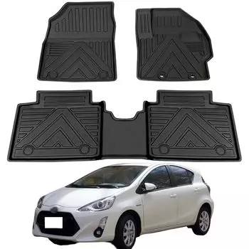 Toyota Aqua 10 Серия 3D Пол 3D Пол Aqua 10 Серия Автомобиль Aqua NHP10 NHP10H Пол Водонепроницаемый Пятно TPE 3D Изготовленный на заказ для конкретного автомобиля Легкий