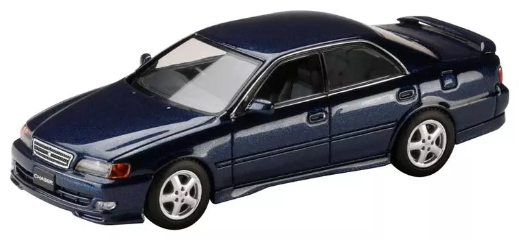 масштаб Toyota Chaser Tourer V 1998 Темно-синий металлик 1/64 (JZX100)