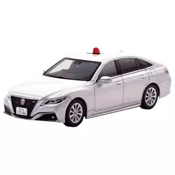 Toyota Crown 1/43 от RAI (АРС220) 2022 г. Транспортное средство дорожной полиции по борьбе с беспорядками Департамента дорожного движения префектуры Хёго (Маскированное серебро) Готовый продукт