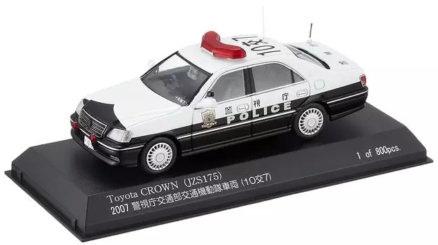Toyota Crown 2007 Metropolitan Police Department Transportation Department Автомобиль полиции по борьбе с беспорядками, готовый продукт RAI S 1/43 (JZS175) (407) синий