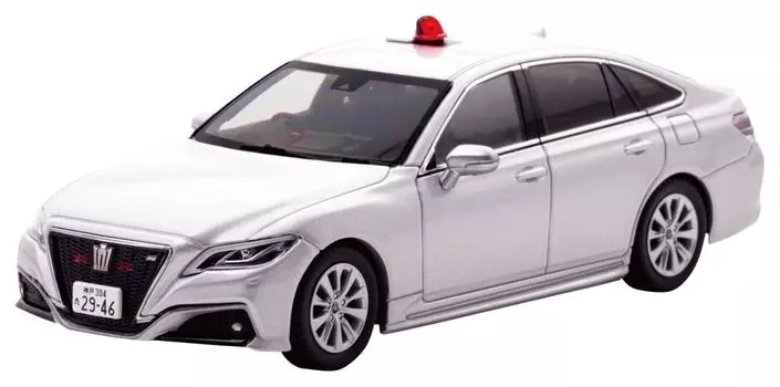Toyota Crown 2022 года выпуска, полицейский автомобиль дорожного департамента префектуры Хёго, готовый продукт H7432209 RAI S 1/43 (АРС220) (В маске