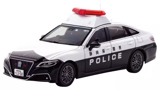 Toyota Crown Hybrid 2023 года выпуска, региональная полицейская машина префектуры Сидзуока, готовый продукт H7432306 RAI S 1/43 (АЗШ21) (Q1)