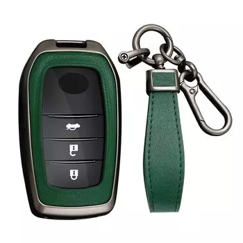 Toyota Exclusive Key Case Key Holder Key Cover Кожаный алюминиевый сплав Оригинальный TOYOTA Corolla Camry New RAV4 Sienta NSP172G NSP170G Yaris Cross 2020