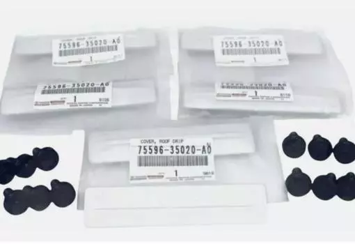 Toyota Genuine FJ Cruiser Roof Drip Rack Removal Kit Cover:6 Clips:12 2007-2014