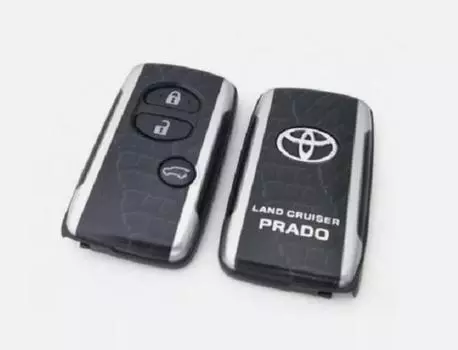 TOYOTA Genuine LAND CRUISER PRADO 150 REMOTE KEY SHELL CASE Argento Cross OEM