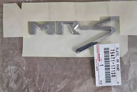TOYOTA Genuine MR2 Spyder MRS Rear Emblem Badge Chrome 75471-17130