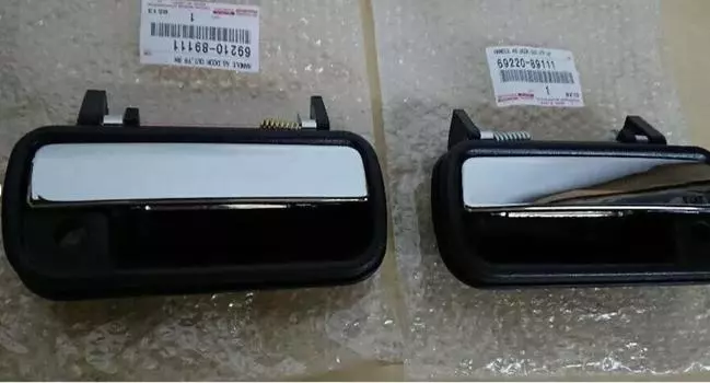Toyota Genuine OEM 89-95 4Runner LH & RH Outside Door Handle Chrome Set