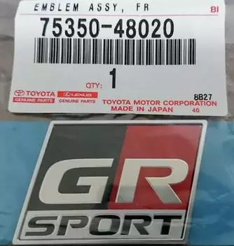 Toyota GR Front Fender Emblem Logo Ornament 75350-48020 F/S Genuine from Japan