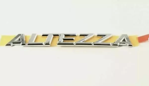 TOYOTA LEXUS Genuine ALTEZZA Emblem Chrome Plated Rear Trunk IS300 75441-53010