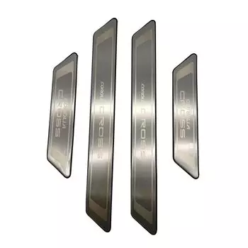 Toyota New Corolla Cross Эксклюзивная внешняя накладка на порог Боковая подножка Защита из нержавеющей стали 4 шт. [Серебристая шлифованная] CC-MKY